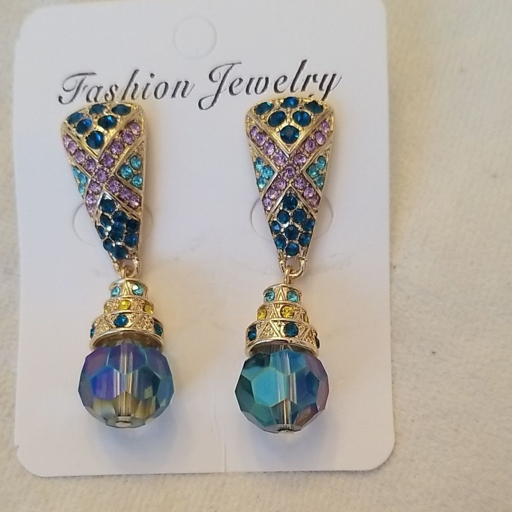 Fashion Jewelry Multicolor Drop Earrings